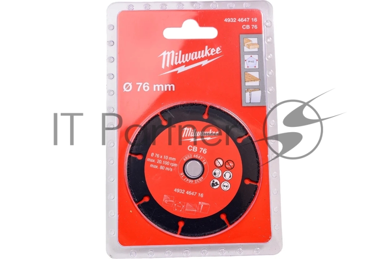 Диск по дереву Milwaukee 76мм 4932464716