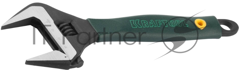 Ручной инструмент KRAFTOOL 27258-20 Ключ разводной { Cr-V,фосфатир,эргоном рукоятка из эластомера,увелич зев,угол наклона губок 15град,200мм/8