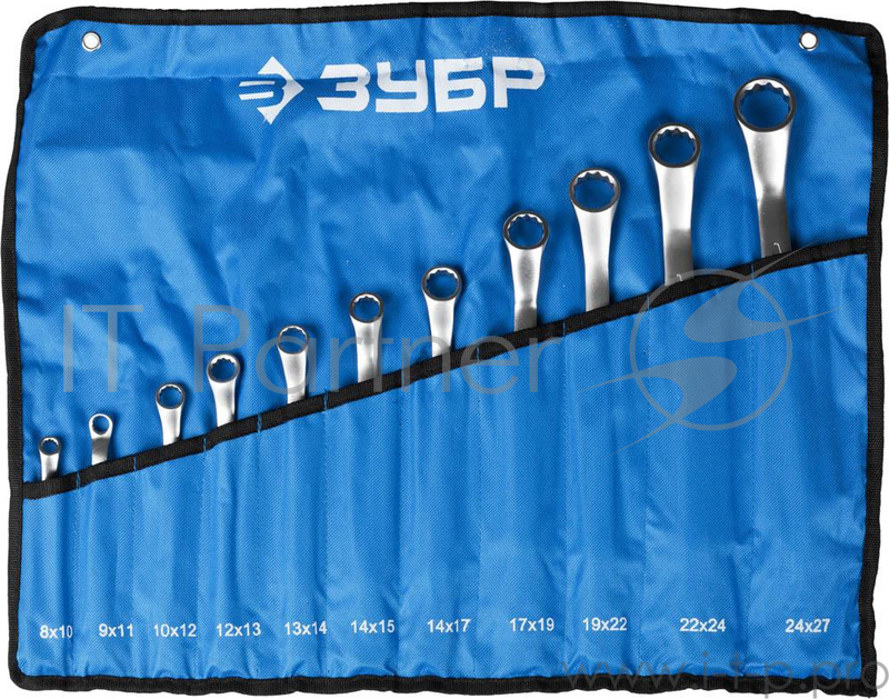 Набор накидных ключей ЗУБР 27132-H11 (8 - 27 мм) 11 шт.