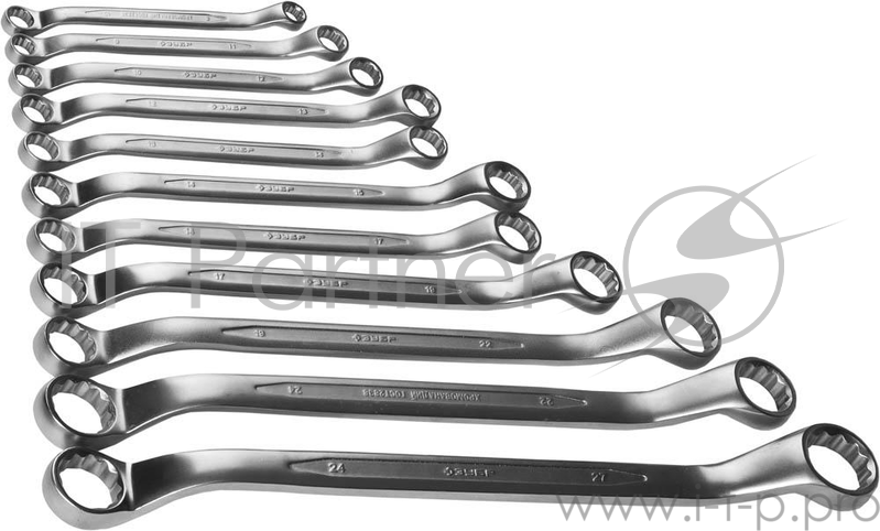 Набор накидных ключей ЗУБР 27132-H11 (8 - 27 мм) 11 шт.