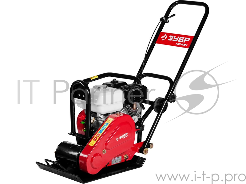 Виброплита ЗУБР ЗВПБ-10 ГX прямого хода 10кН 500х360мм двигатель honda gx160 4кВт 5.5лс 60кг