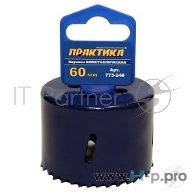 Сверла,коронки,наборы Коронка биметаллическая ПРАКТИКА 60 мм 773-248
