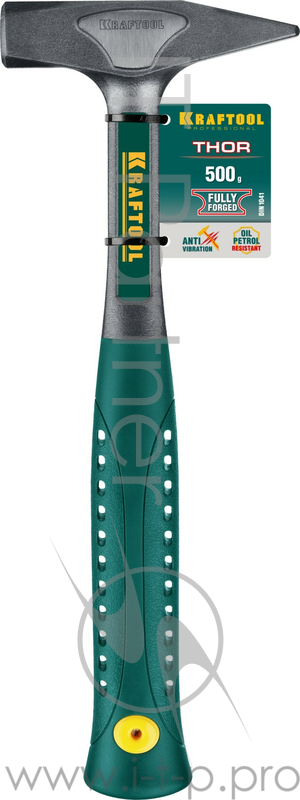 Молоток KRAFTOOL 20070-05 autokraft цельноков. маслобензостойкая виброгас. эргоном.рукоят. 500г