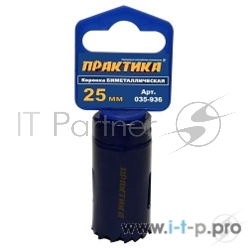 Сверла,коронки,наборы Коронка биметаллическая ПРАКТИКА 25 мм 035-936