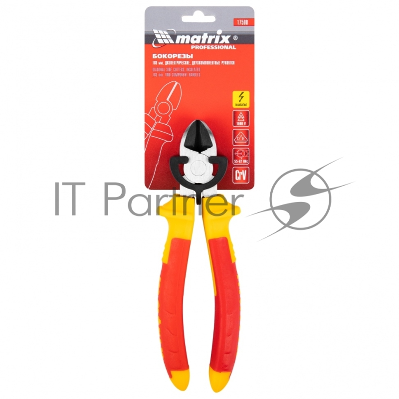 Бокорезы MATRIX 17508 insulated 180мм двухкомпонентные рукоятки