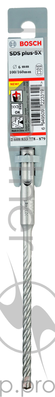 Bosch Bosch 2608833778 Сверло SDS plus-5X 6x100x160