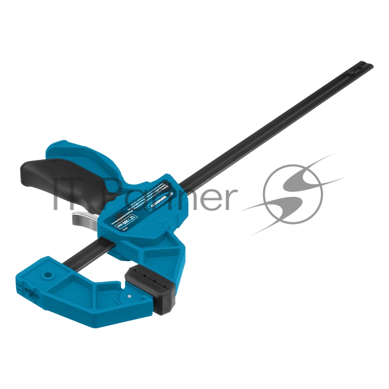 Струбцина GROSS 20702 реечная быстрозаж. пистолет. пошаг.механизм пл. корпус 300мм