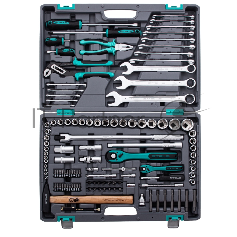 Набор инструментов c 1/4 1/2 cr-v s2 усиленный кейс 119предм.