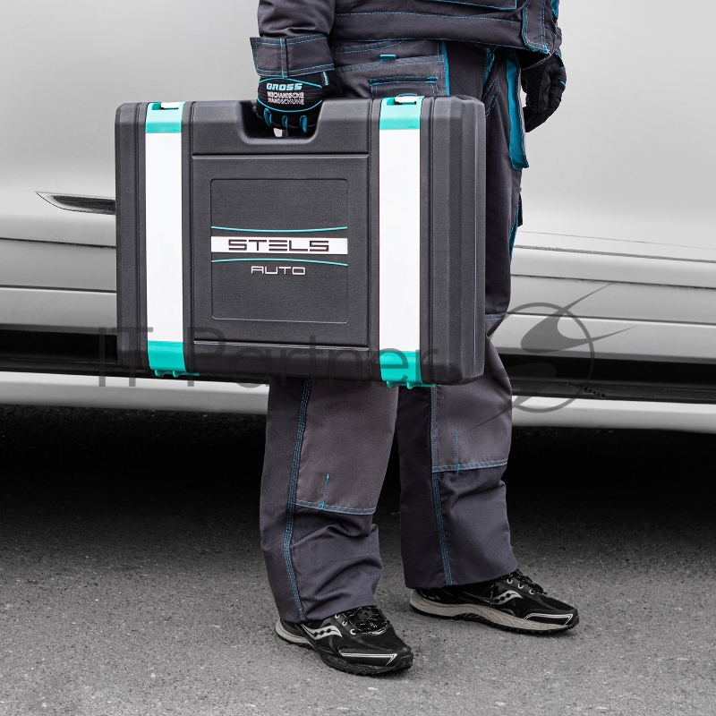 Набор инструментов c 1/4 1/2 cr-v s2 усиленный кейс 119предм.