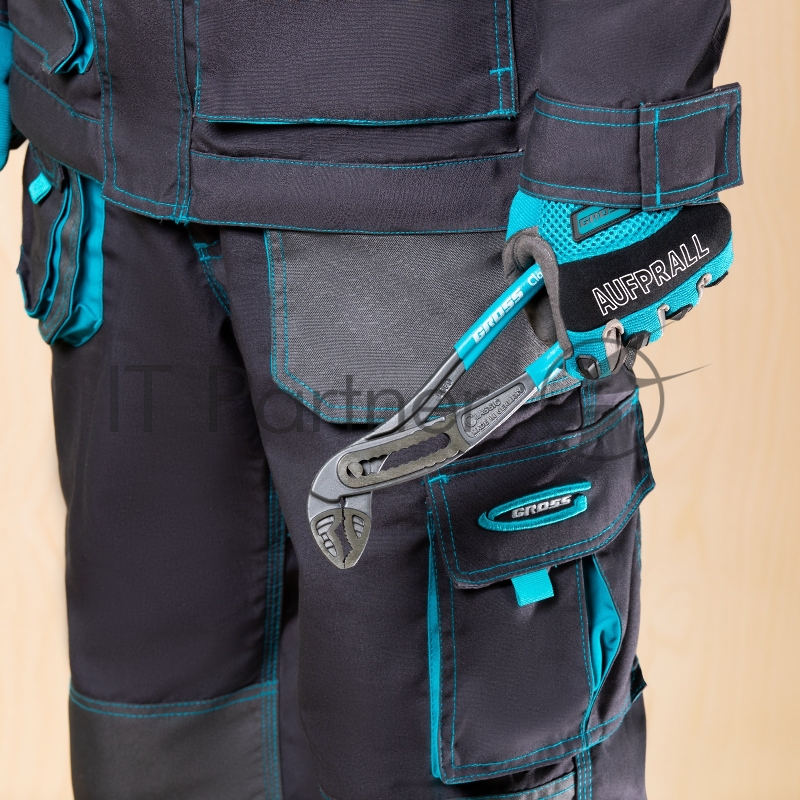 Клещи GROSS 15715 переставные обливные рукоятки хром-ванадий 240мм