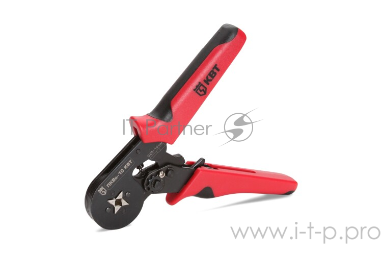 Пресс-клещи КВТ ПКВк-10 (74712) НШВИ, НШВ: 0.25–10 мм2, НШВИ(2): 2х0.5–2х6.0 мм2