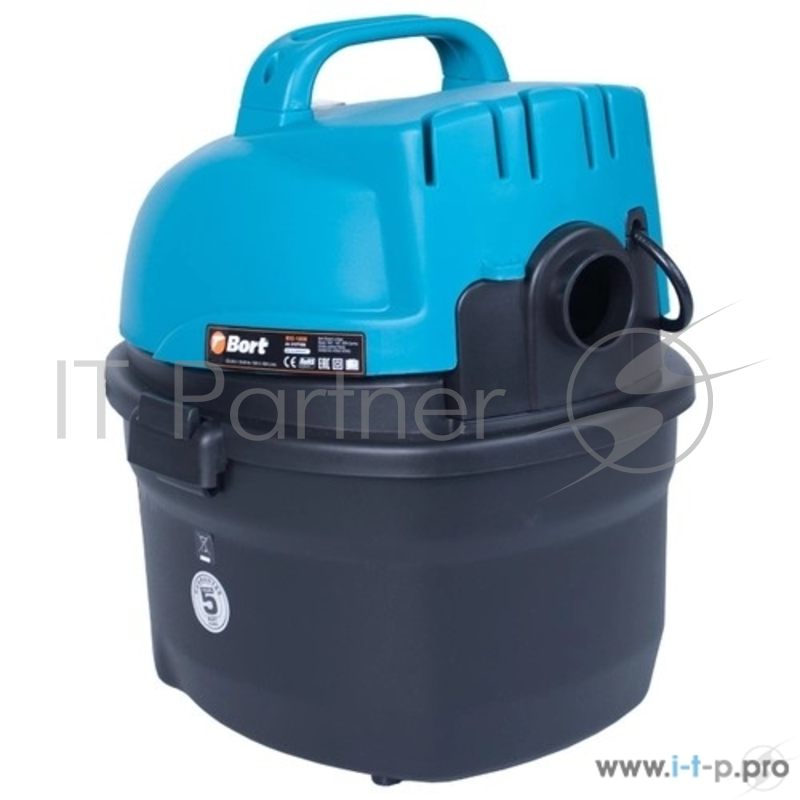Пылесосы строительные Bort BSS-1008 Пылесос строительный 91271686 { 1000 Вт, вместимость 8 л, 1800 л/мин, 4 кг, набор аксессуаров 4 шт }