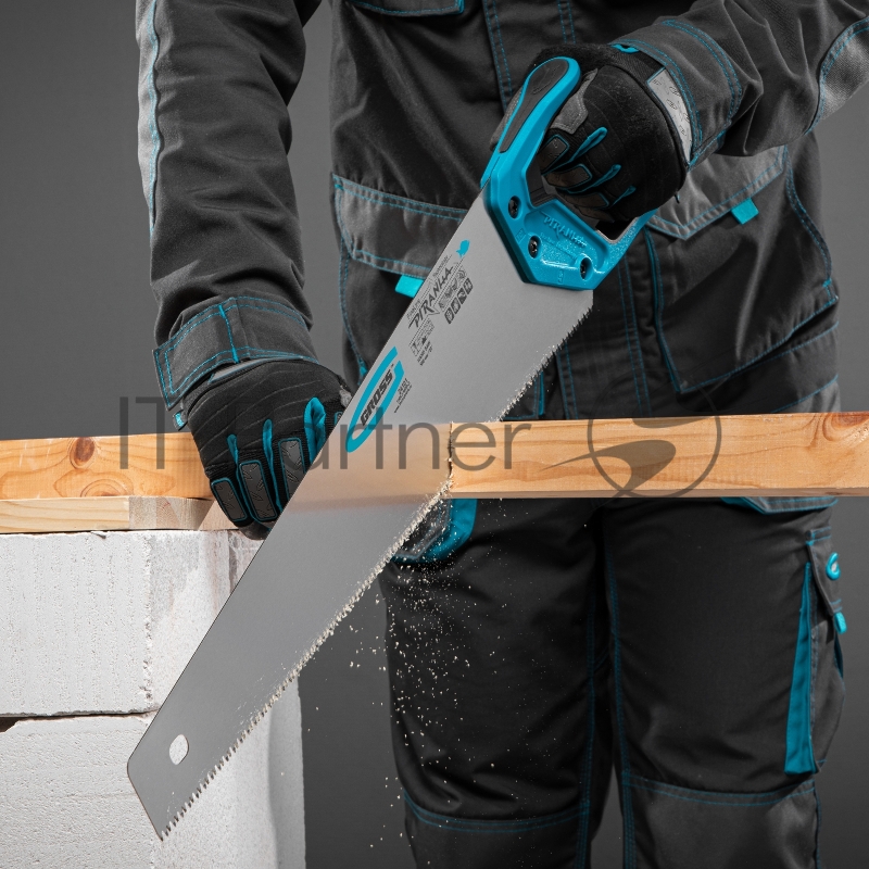 Ножовка GROSS 24101 по дереву piranha 500мм 7-8 tpi зуб - 3d каленый зуб 2-х комп. рук-ка