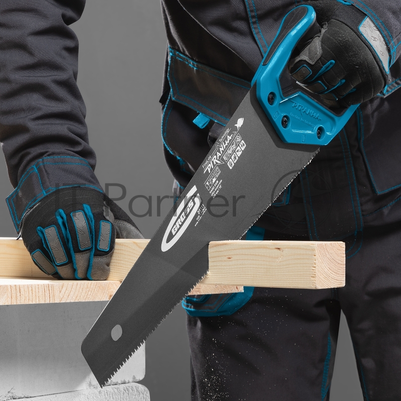 Ножовка GROSS 24111 по дереву 40 3D кал.зуб тефл.покр.полотна 2-х комп.рук-ка