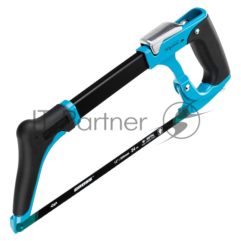 Ножовка GROSS 77604 по металлу piranha 300мм рычажный механизм натяжения полотна