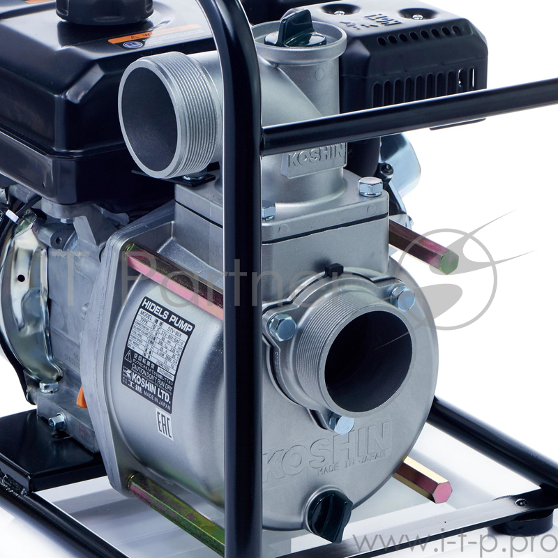 Мотопомпа KOSHIN STV-80X для средне-загрязненной воды. 4.2 лс. 54 куб м/час. частицы 9 мм