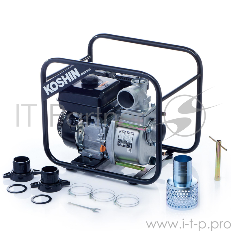 Мотопомпа KOSHIN STV-80X для средне-загрязненной воды. 4.2 лс. 54 куб м/час. частицы 9 мм