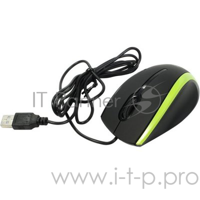 Мышь Беспроводная Defender MM-340 черный+зеленый