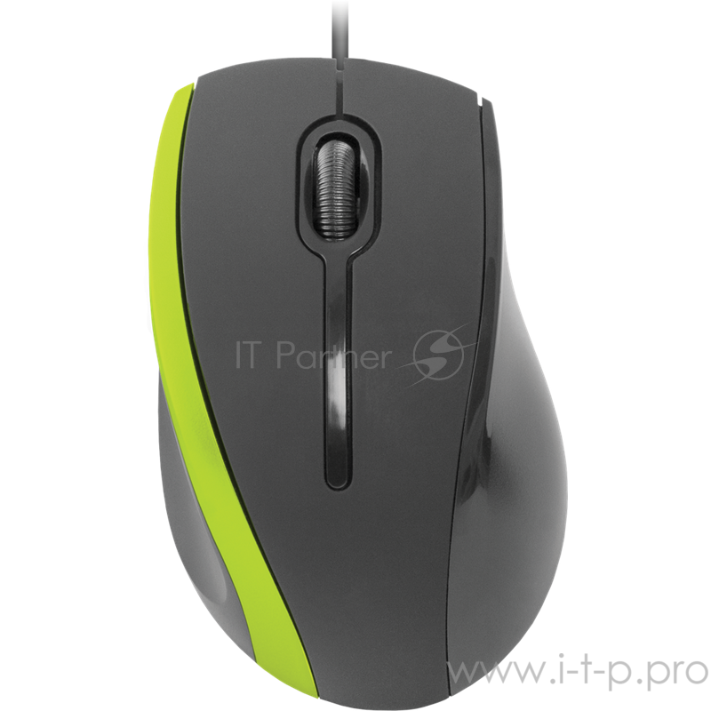 Мышь Беспроводная Defender MM-340 черный+зеленый