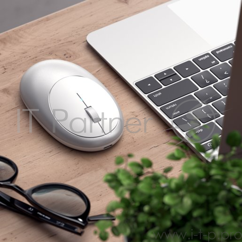Беспроводная компьютерная мышь Satechi M1 Bluetooth Wireless Mouse. Цвет серебристый.