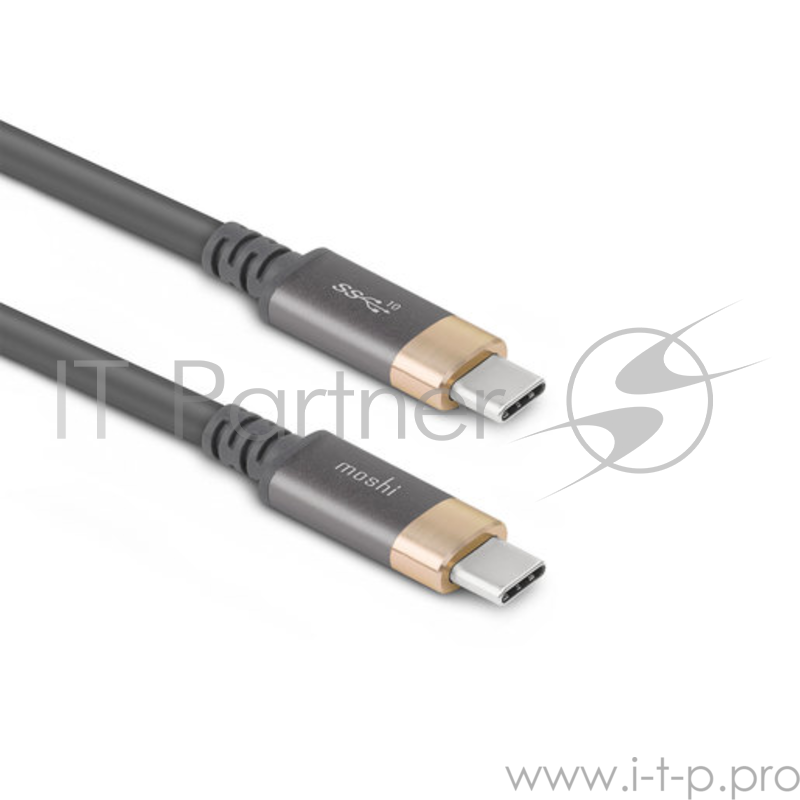 Кабель Moshi Monitor Cable USB-C to USB-C для монитора. Цвет серыйзолотой.