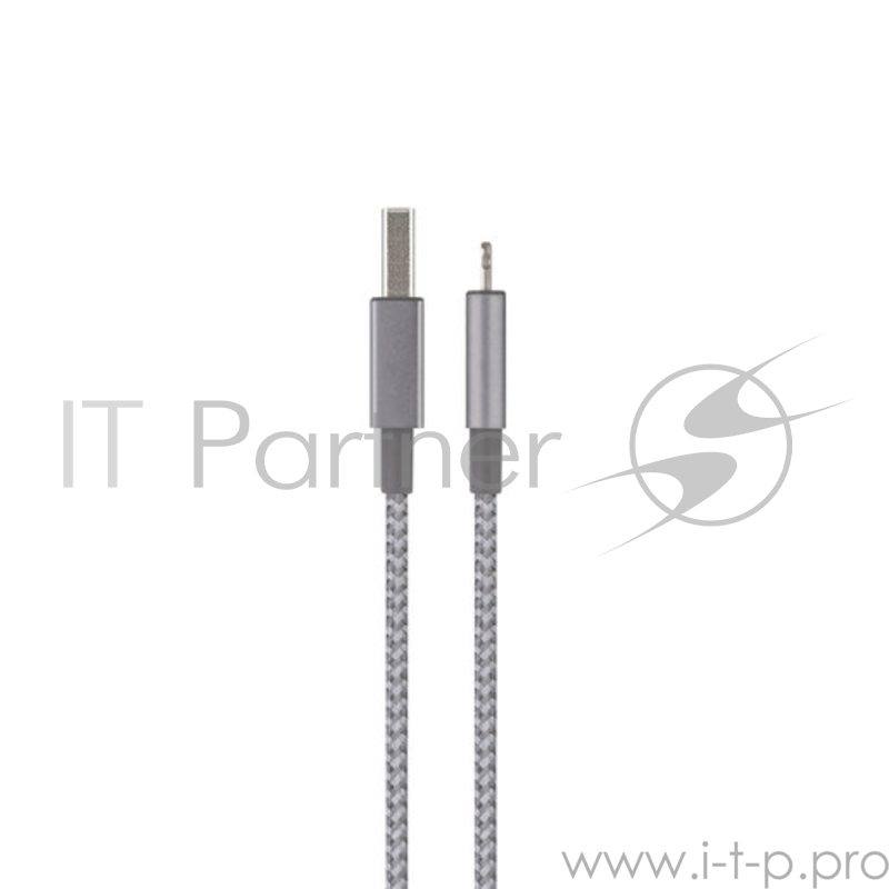 Кабель Moshi Integra Lightning to USB. Покрытие кабеля сделано из кевлара. Длина 0,25 м. Цвет серый.