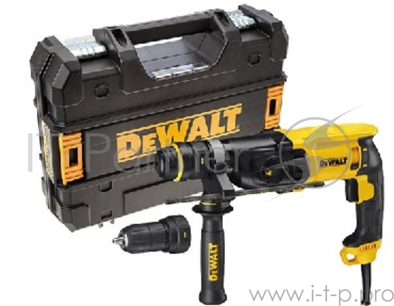 Перфоратор DeWalt D 25134 K Перфоратор D 25134 K {SDS+,800Вт,3реж,3.0(по ЕРТА)Дж,0-5540ум,3.0кг,чем TSTAK,AVC + БЗП}