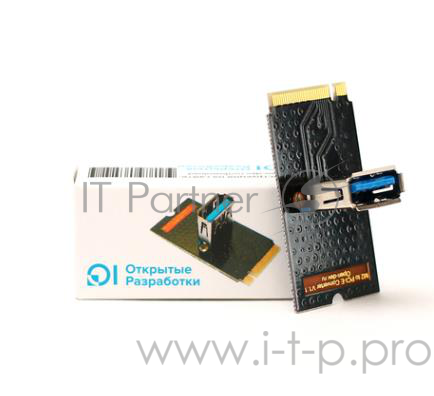 Переходник с разъёма M2 Open-Dev M2-PCI-E-RISER (NGFF) на разъём райзера USB 3.0. Длина 42мм