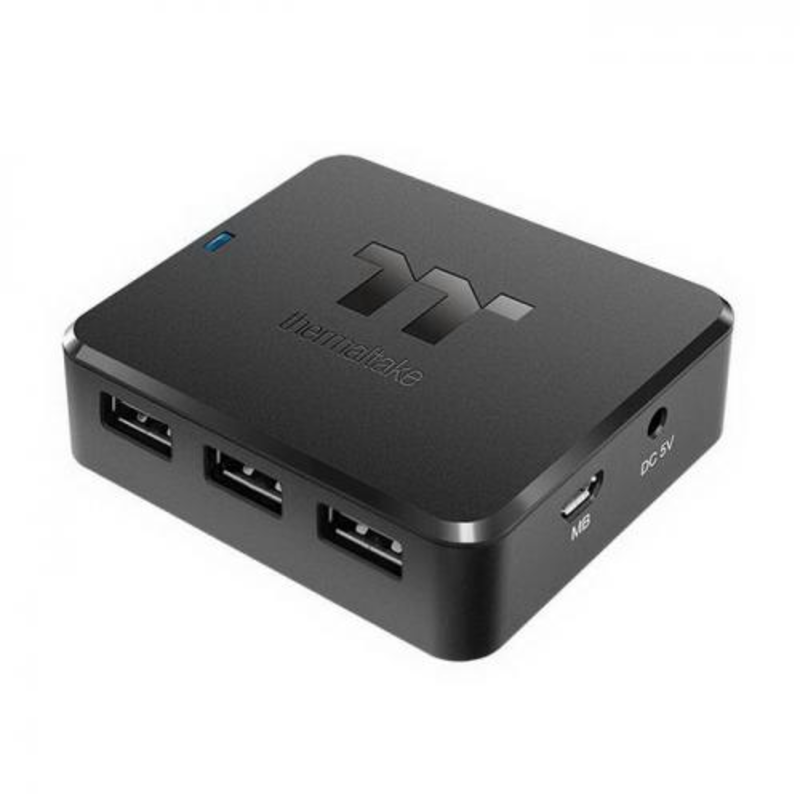 Концентратор USB TT Premium H200 PS-ACC-IU2H00R-1 /Internal USB Hub/USB2.0 9pin ? 3+ USB2.0 Type A ? 3/Magnetic Mounting/Blue LED {60}