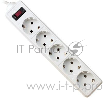 Сетевой фильтр Defender Фильтр ES, 5.0м, 5 розеток белый 99483