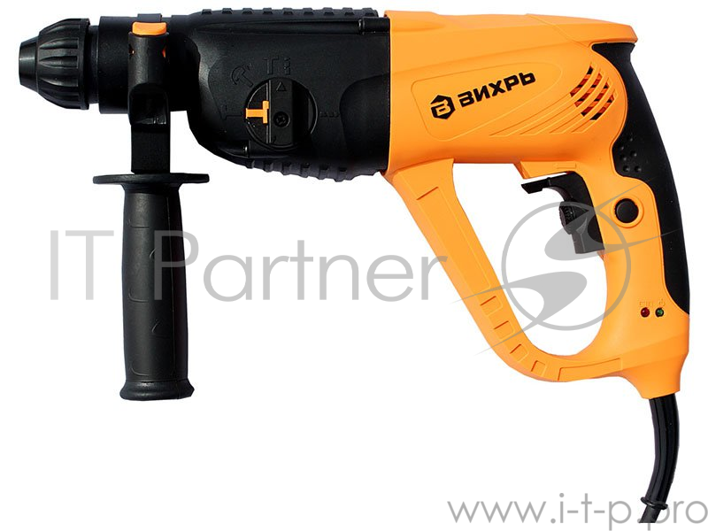 Перфоратор ВИХРЬ П-1000к Перфоратор SDS-plus 72/3/7 { 1000 Вт, сталь, бетон, дерево 13мм/30мм/40мм, 1100 об/мин, 5 дж, вес 3,4 кг }