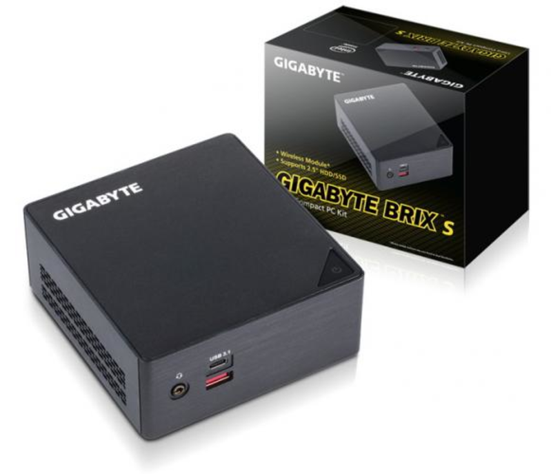 Мини-пк GB-BSCEHA-3955, Intel® Celeron® 3955U, 2.0GHz, 2xDDR4-2133 SO-DIMM, Intel® HD Graphics 510, HDMI+DP, 1x 2,5
