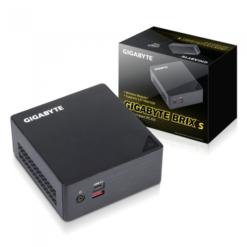 Мини-пк GB-BSCEHA-3955, Intel® Celeron® 3955U, 2.0GHz, 2xDDR4-2133 SO-DIMM, Intel® HD Graphics 510, HDMI+DP, 1x 2,5