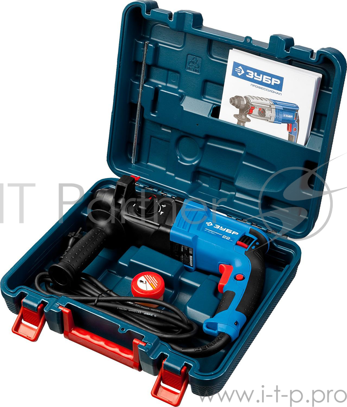 Перфоратор ЗУБР Перфоратор SDS-plus ЗП-22-650 К { реверс, горизонтальный, 2,3Дж, 0-1950 об/мин, 0-6200уд/мин, 650Вт, кейс }