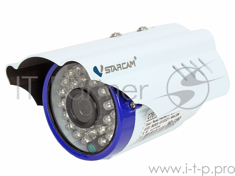 Камера VStarcam C7815WIP Уличная беспроводная IP-камера 1280x720, P2P, 3.6mm, 0.8Lx., MicroSD