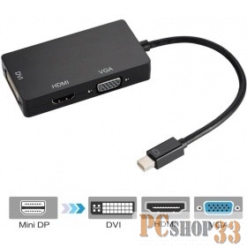 DisplayPort->D-Sub(F)+DVI(F)