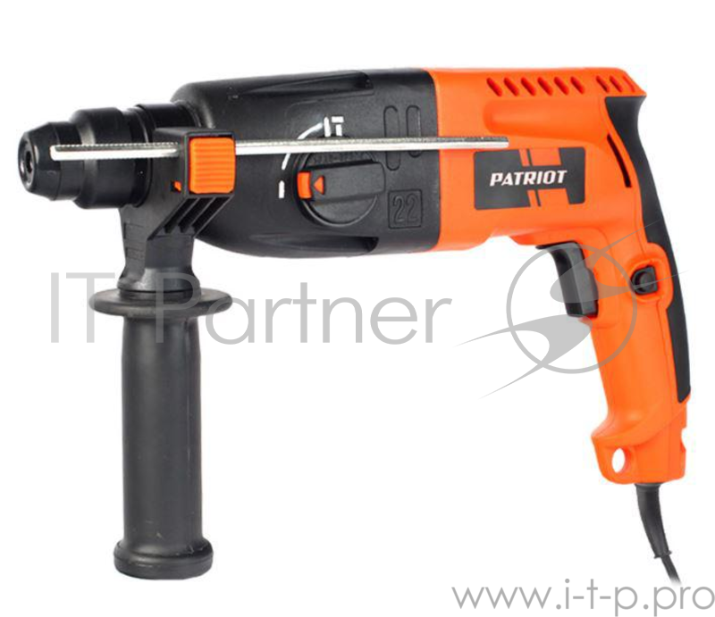 Перфоратор PATRIOT RH232 Перфоратор 140301321 {SDS+, мощность 550 Вт, 1,7 Дж, 2 режима работы, макс.диаметр 22мм, набор буров, глубиномер, кейс}