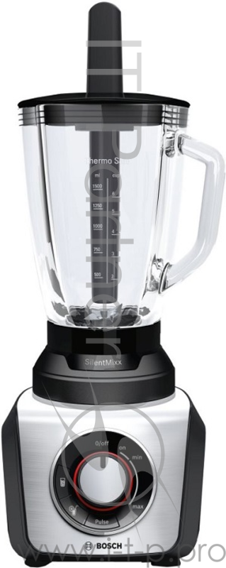Блендер BOSCH Блендер BOSCH/ 800Вт, 2.3 л, ножи-нерж. сталь,цвет: черный/нерж.сталь