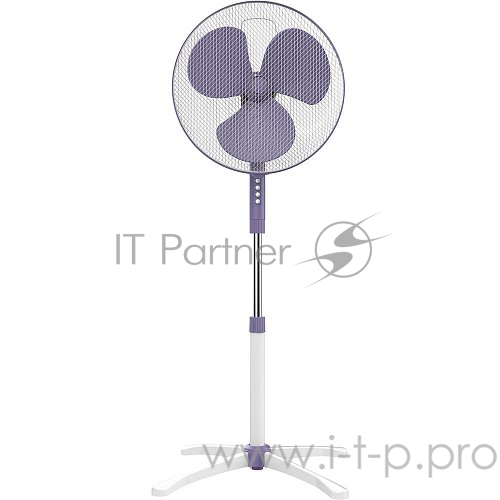 Вентилятор напольный Polaris PSF 1640 (55Вт,3скорости) белый/сиреневый