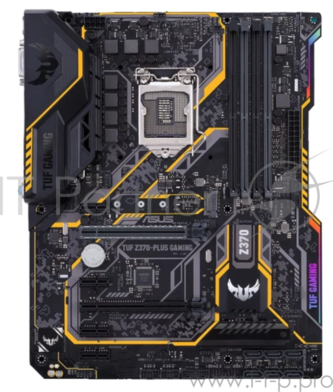 Материнская плата Asus TUF Z370-PLUS GAMING II Soc-1151v2 Intel Z370 4xDDR4 ATX AC`97 8ch(7.1) GbLAN RAID+DVI+HDMI