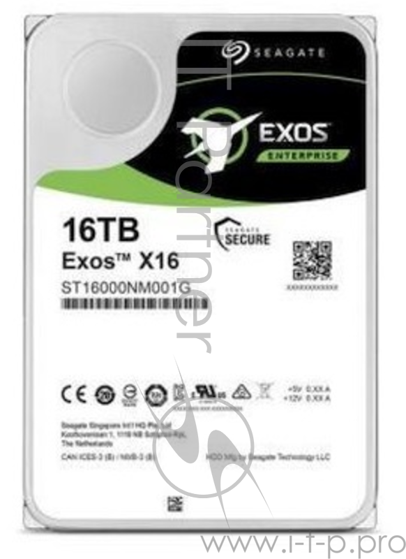 Жесткий диск SATA 16TB 7200RPM 6GB/S 256MB ST16000NM001G SEAGATE
