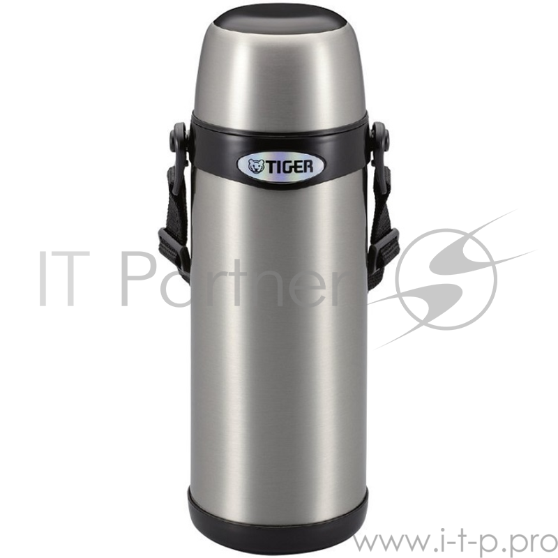 Термос классический Tiger MBI-A100 Clear Stainless, 1,0 л (нержавеющая сталь, цвет серебристый с черным, горловина 4,5см, крышка-кружка, регулируемый