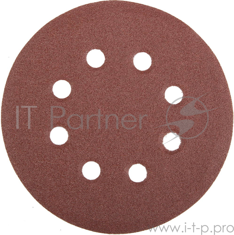 Круг фибровый STAYER MASTER 35452-125-120 8 отверстий велкро P120 125мм 5шт.