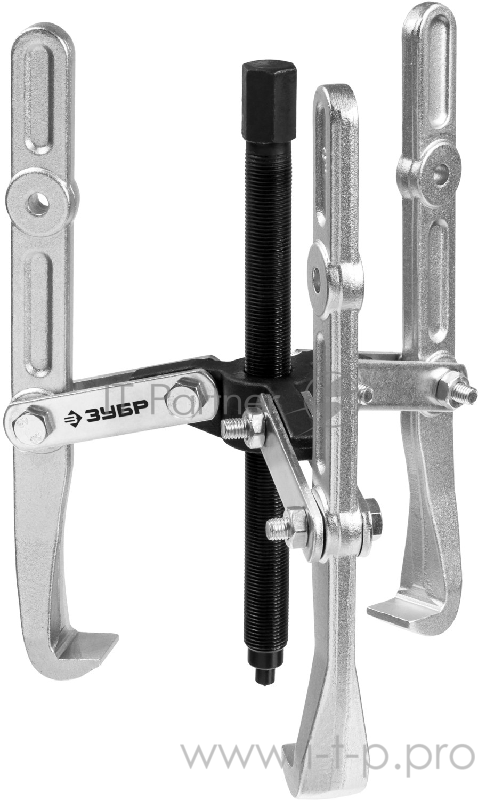 Съемник ЗУБР 43319-240 шарнирный 3-захватный с удлиненными захватами 240мм профессионал