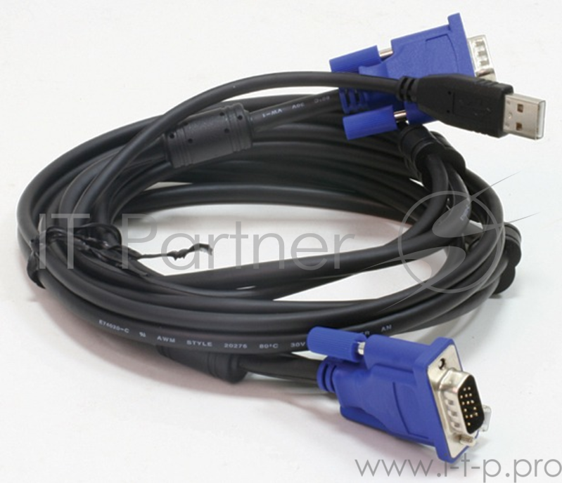 Переключатель D-Link DKVM-CU3 Кабель KVM длиной 3 м с разъемом USB