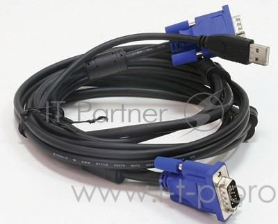 Переключатель D-Link DKVM-CU3 Кабель KVM длиной 3 м с разъемом USB
