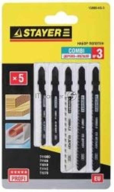 Набор пилок STAYER 15980-H5-3, универсальные, 5шт