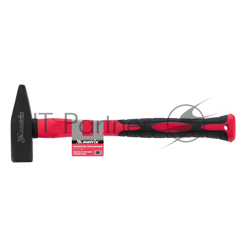 Молоток слесарный MATRIX 10379 optimal 800г фибергласовая обрезиненная рукоятка квадратный боек