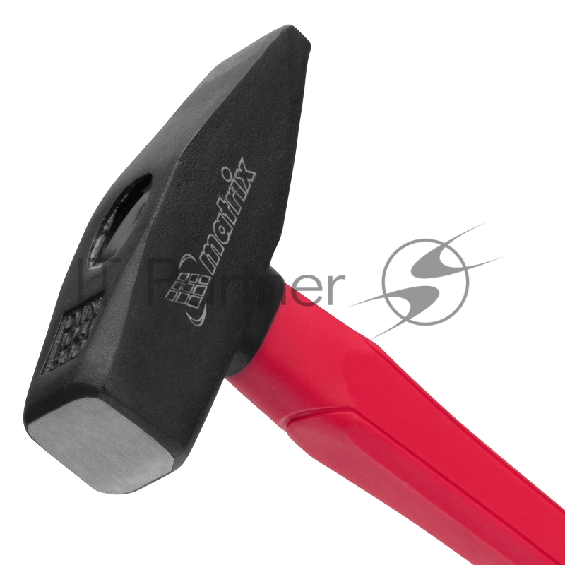 Молоток слесарный MATRIX 10379 optimal 800г фибергласовая обрезиненная рукоятка квадратный боек