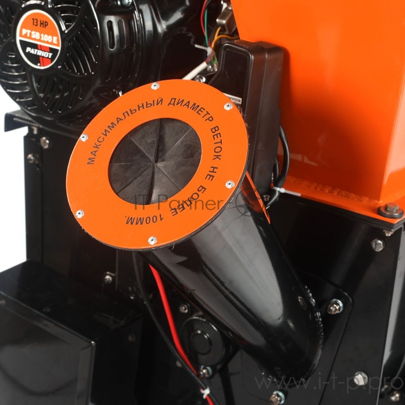 Измельчитель PATRIOT PT SB 100E 13лс 4ткт 3600об/мин макс4''(101м) 16ножей16 раструб/мусора160мм